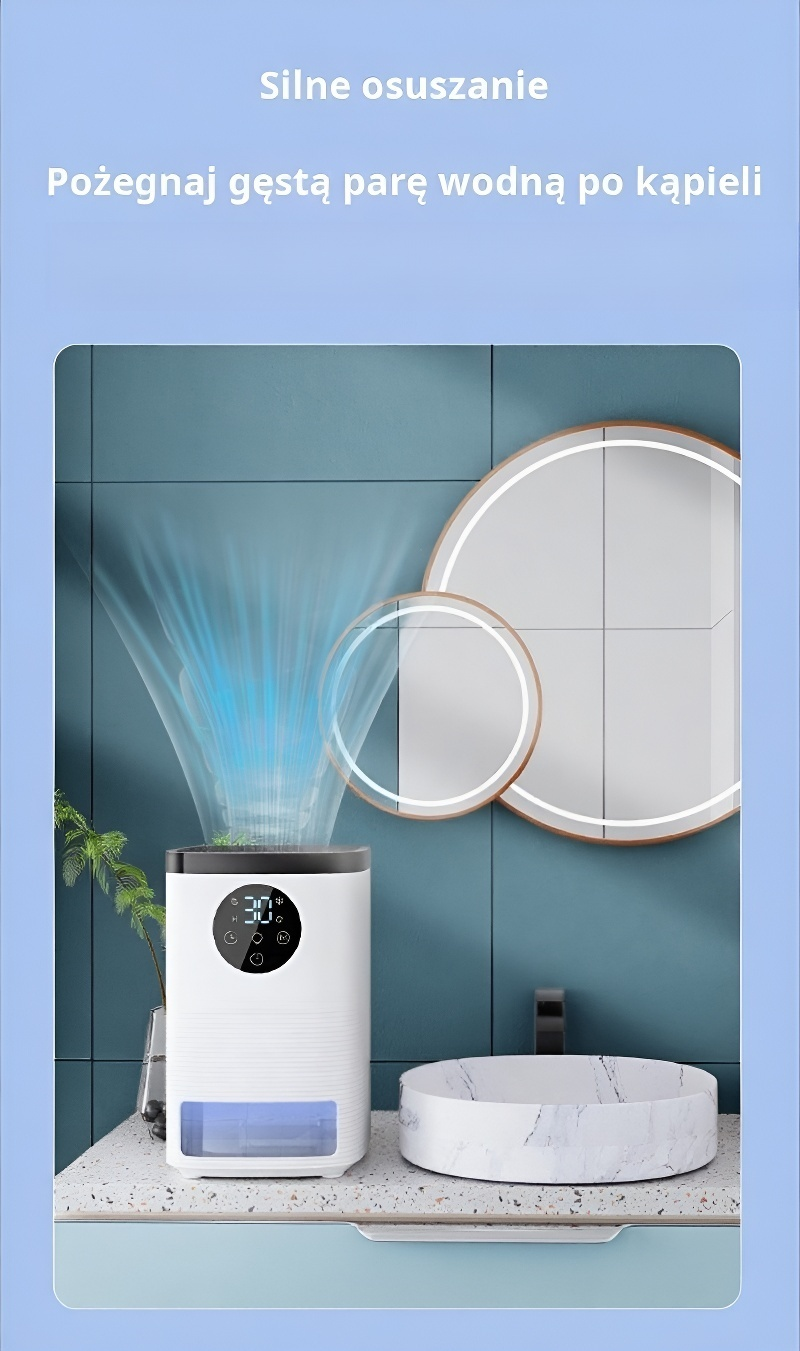 Mini osuszacz powietrza w łazience