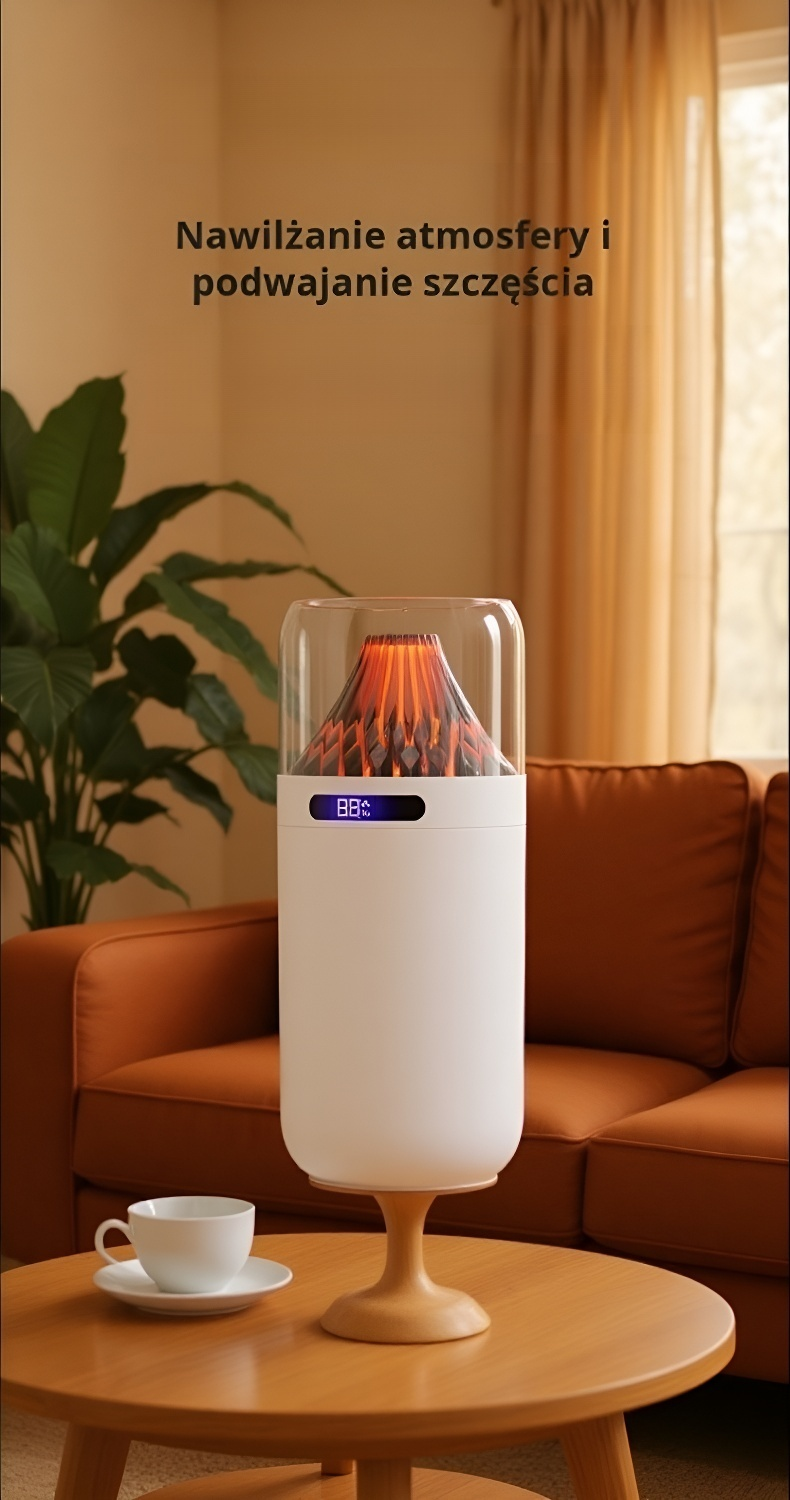 Domowy mały cichy nawilżacz powietrza na biurku