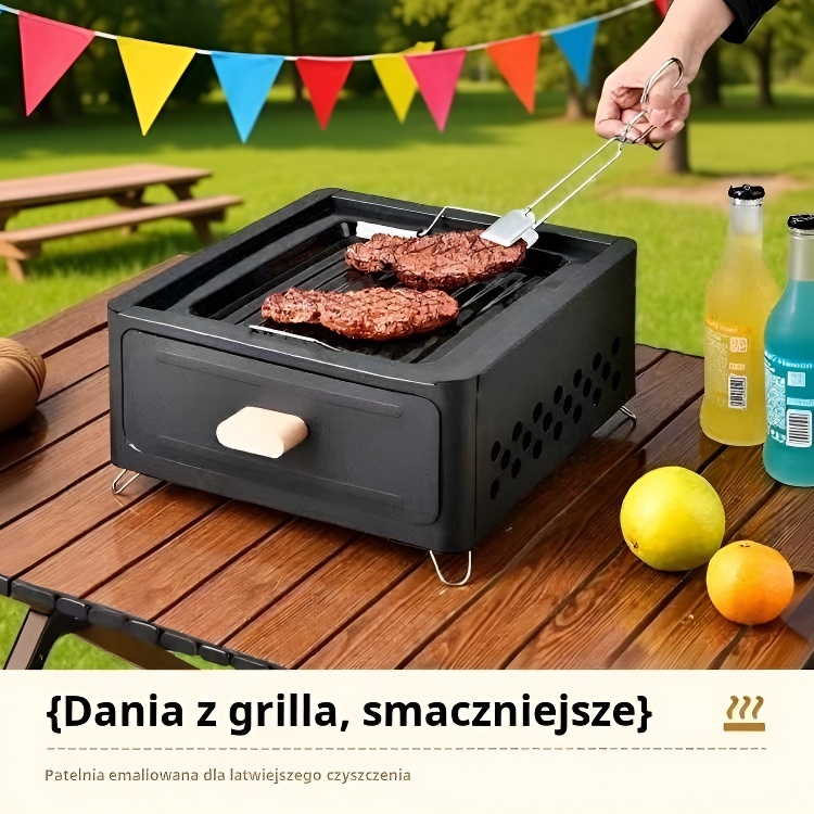 Przesuwany grill ogrodowy do użytku domowego