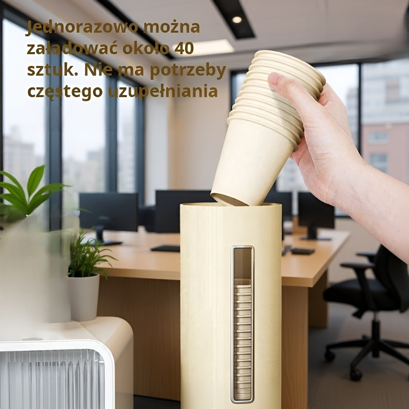  Wieszak na kubki jednorazowe montowany na ścianie, odporny na kurz