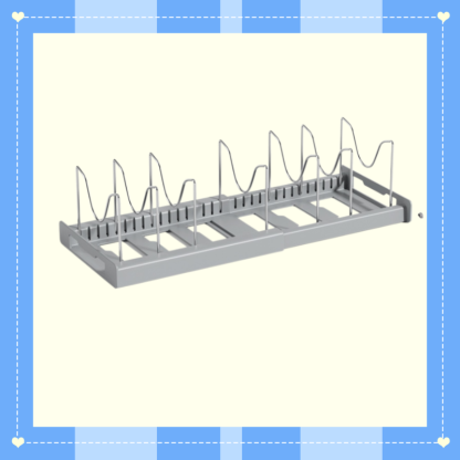Regulowany i rozkładany stojak na akcesoria kuchenne