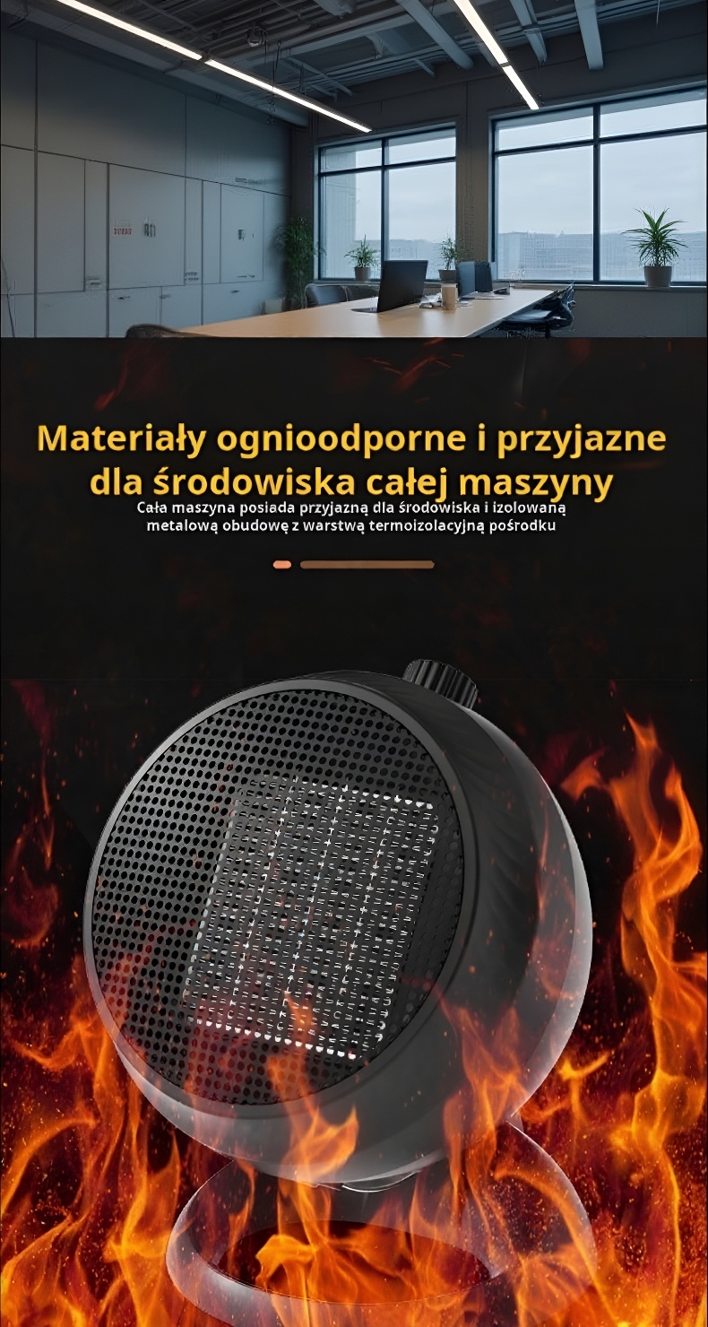 Nowoczesny design grzejnika wentylatorowego