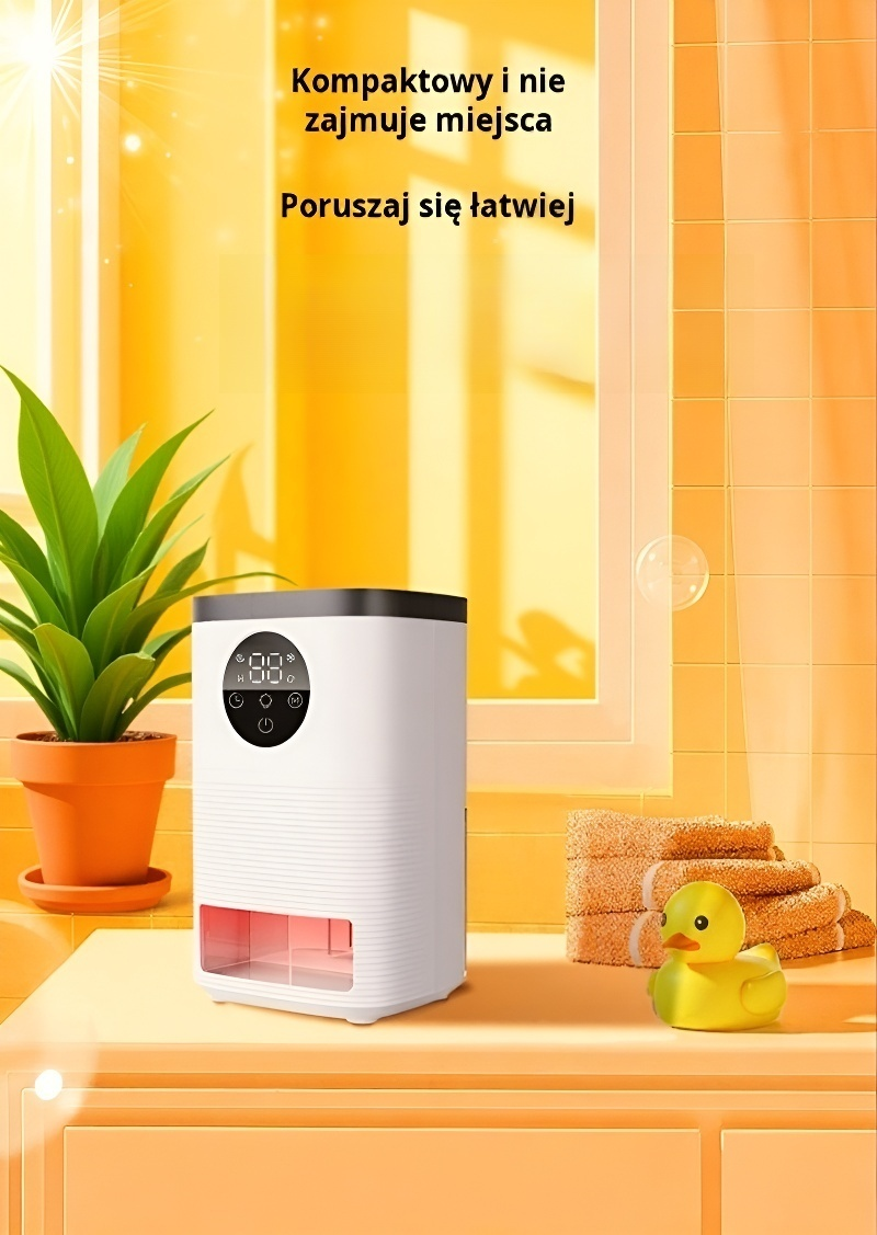 Przenośny osuszacz powietrza w sypialni
