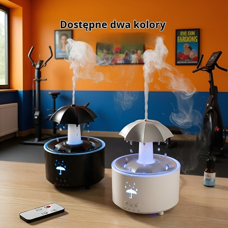 Obrotowy nawilżacz kropla wody na biurko z dużą ilością mgły i sterowaniem pilotem