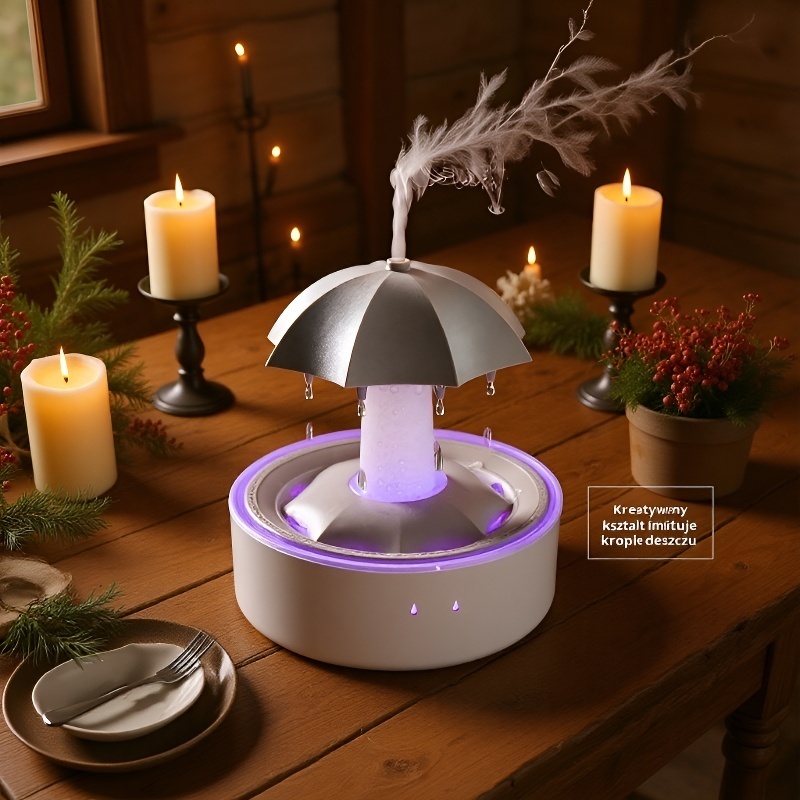 Obrotowy nawilżacz kropla wody na biurko z dużą ilością mgły i sterowaniem pilotem