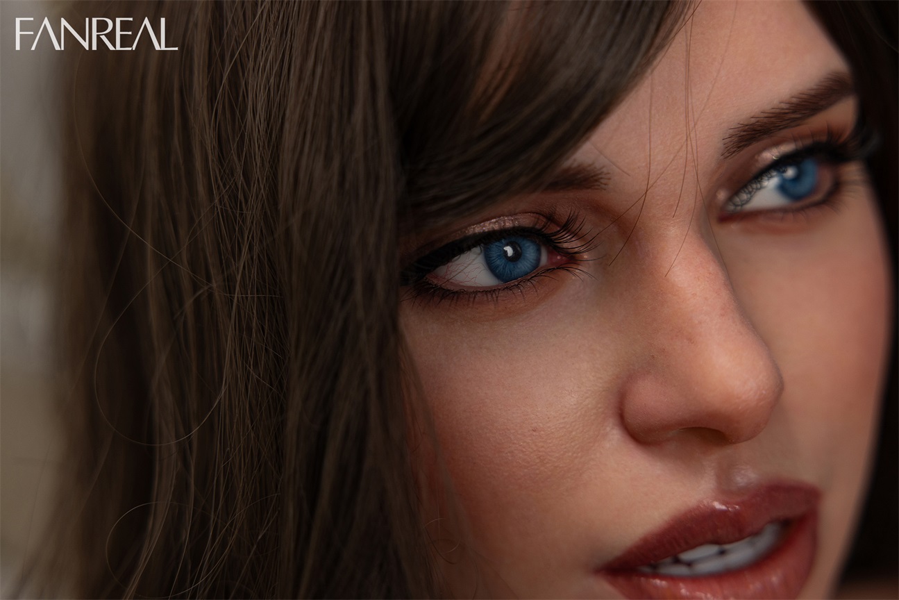 FanReal | Gina - G-Cup Tanned ROS Head Sex Doll Torso for Men