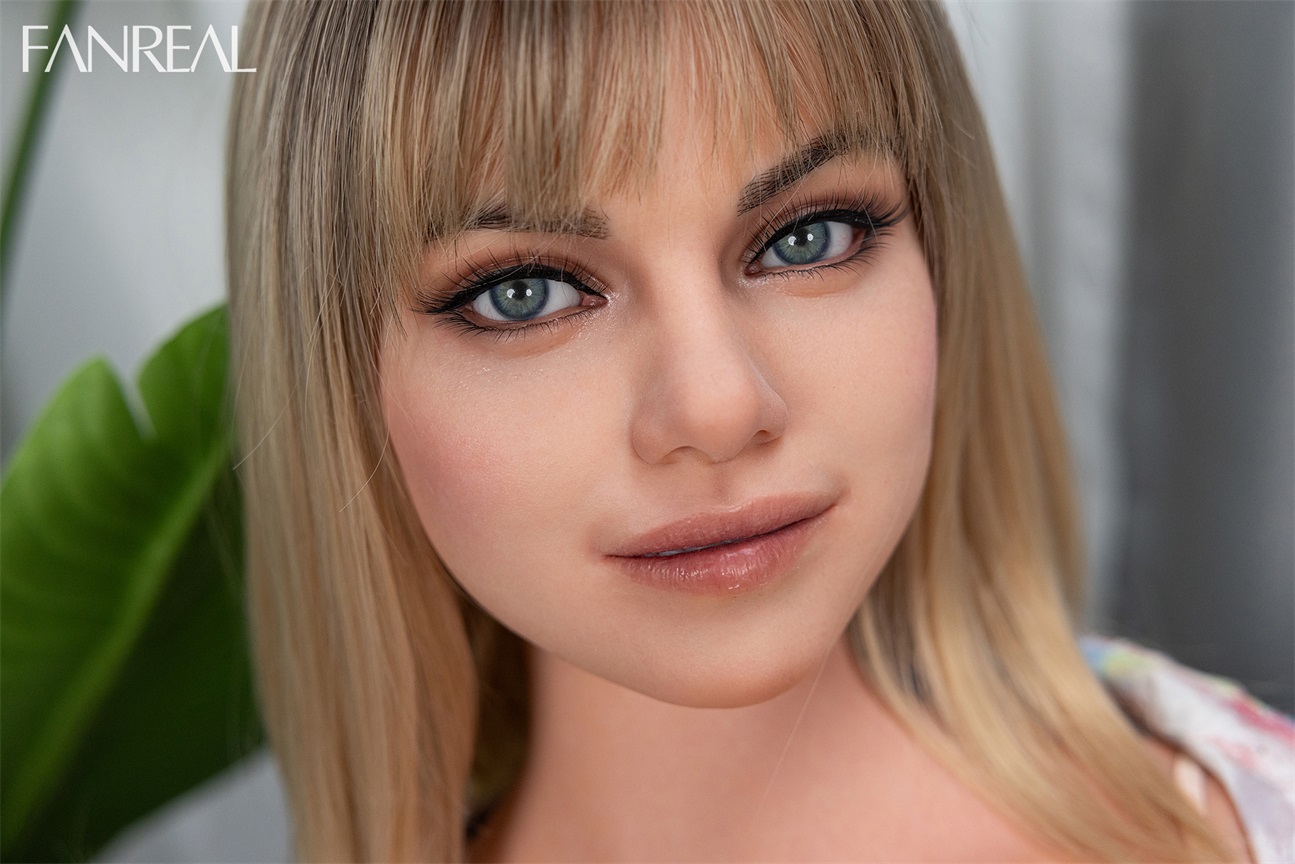 FanReal | Maria - Blonde F-Cup Tanned ROS Head Sex Doll Torso for Men