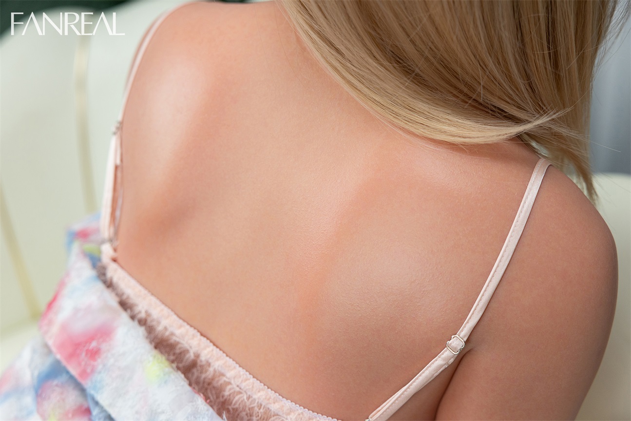 FanReal | Maria - Blonde F-Cup Tanned ROS Head Sex Doll Torso for Men