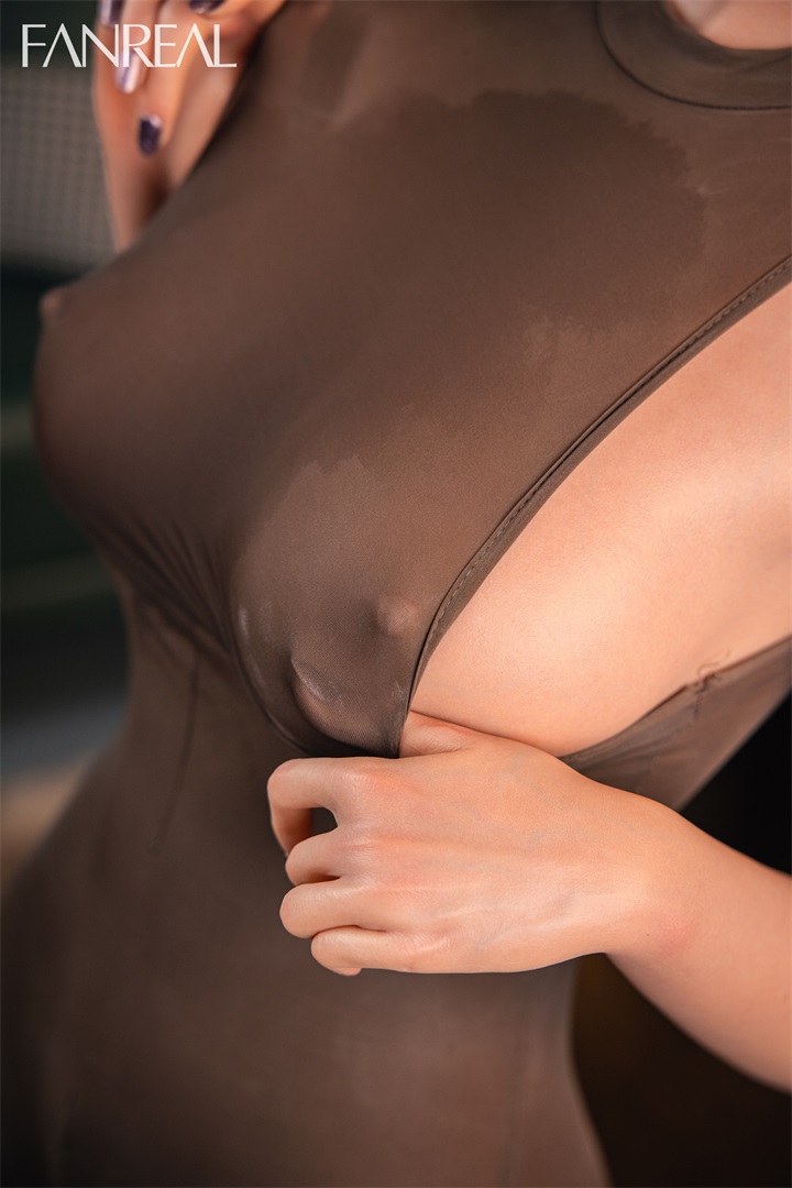 Blonde G-Cup Tanned ROS Head Sex Doll Torso for Men-Della