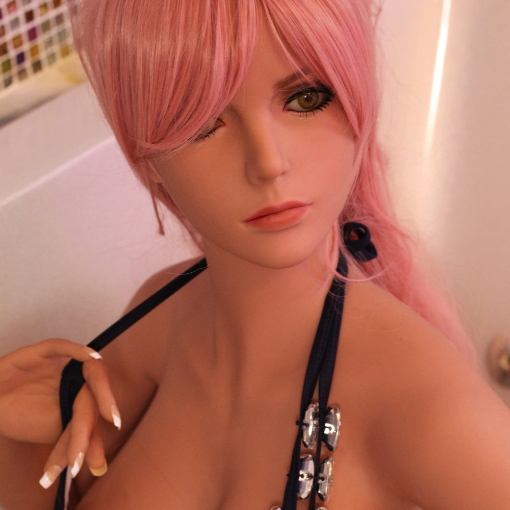 Avah - 5ft 2(158cm) Gorgeous Ultra realistic TPE Sex Doll With Pink Hair (In Stock US)-Honeylovedoll