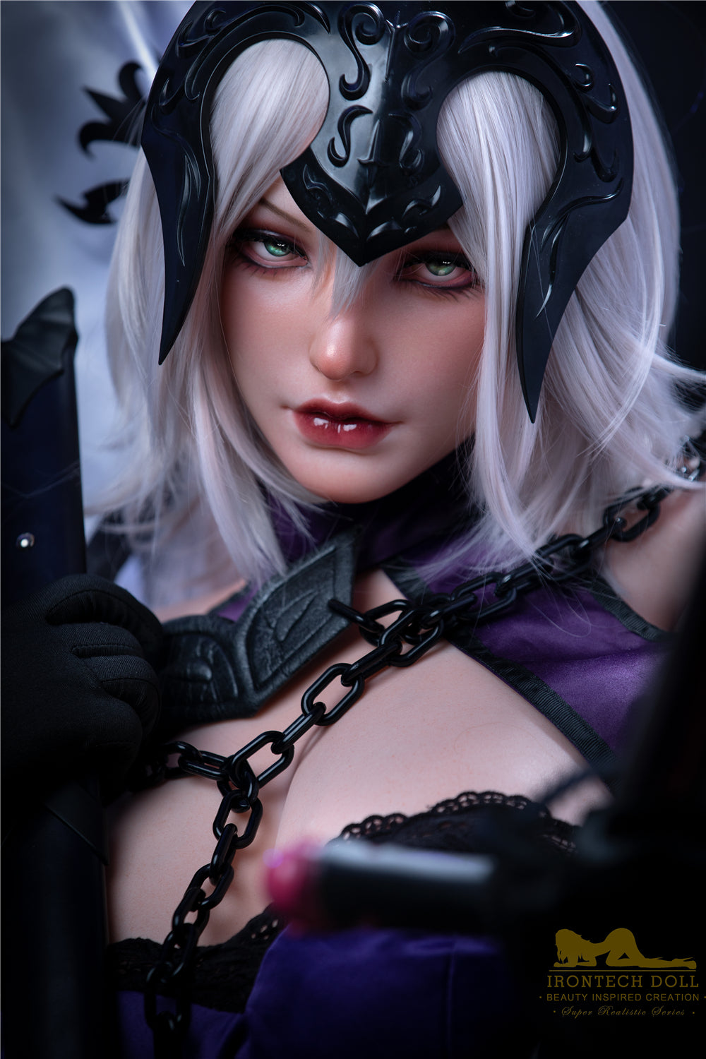 IronTech | Eva  5ft4 / 165cm Black D-Cup silicone sex doll-First Love Doll