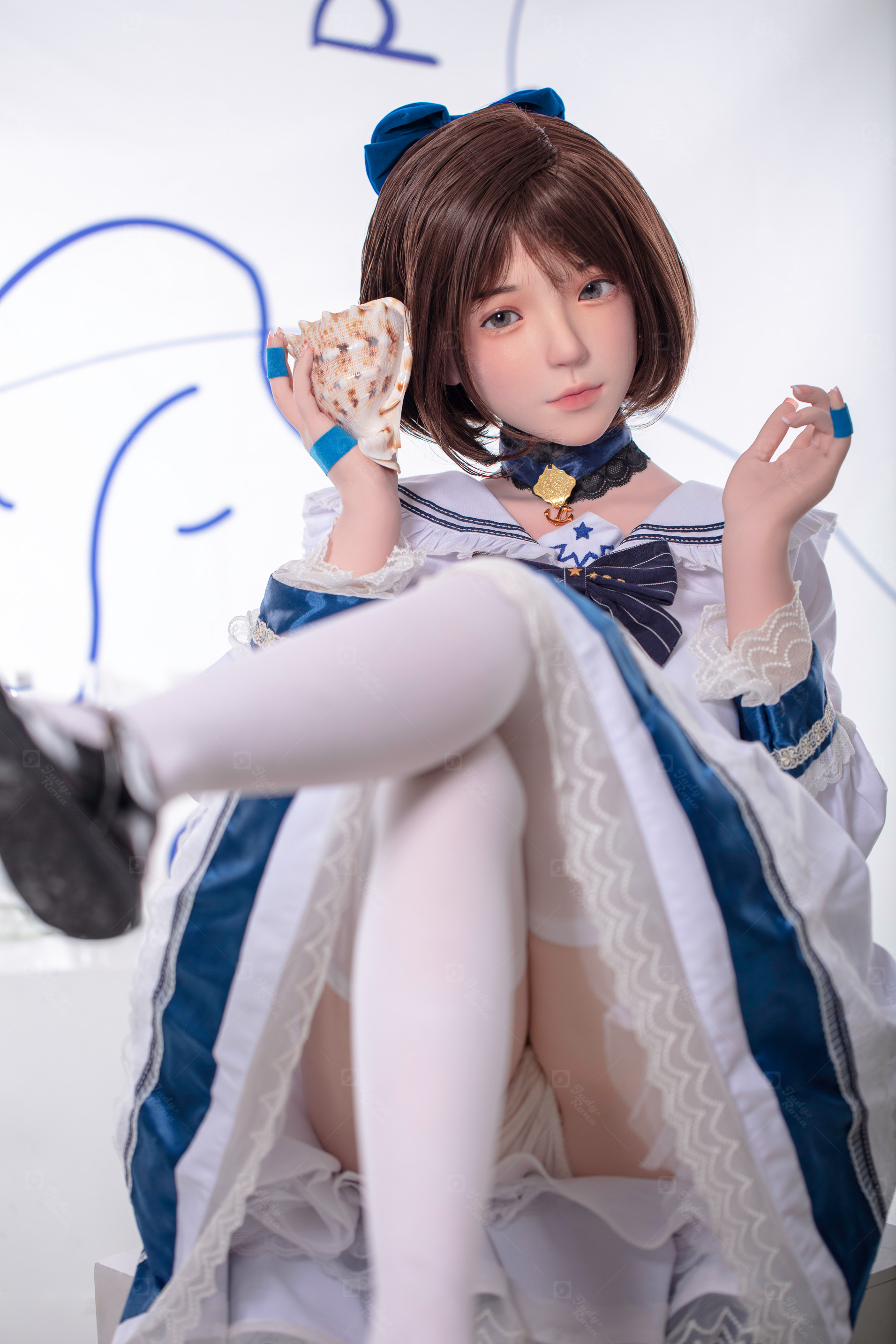 JR | Emi - 4Ft 10(148cm) Listen Conch Girl Silicone Sex Doll