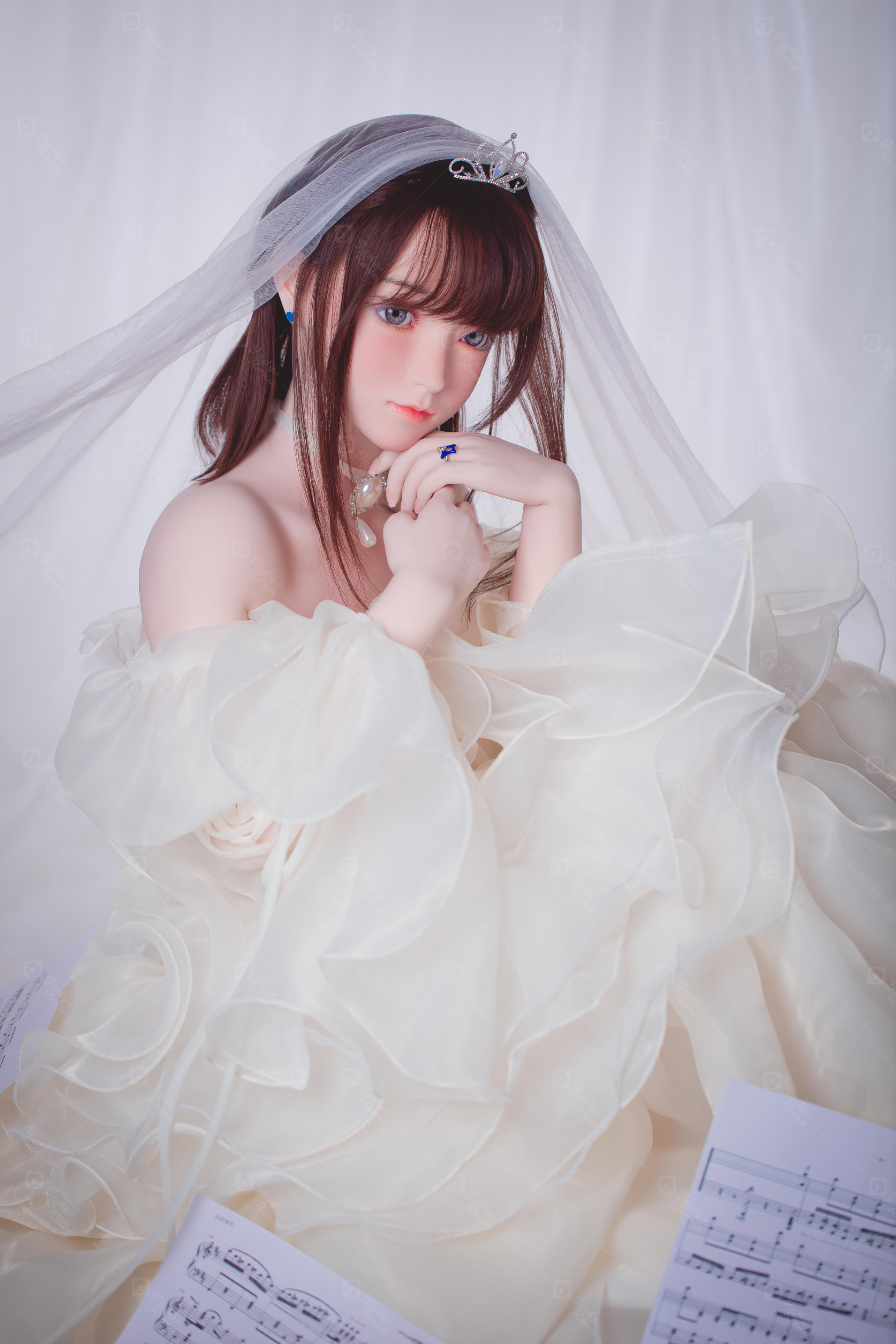 JR | Yuki - 4Ft 10(148cm) Wedding Dress Girl Silicone Sex Doll