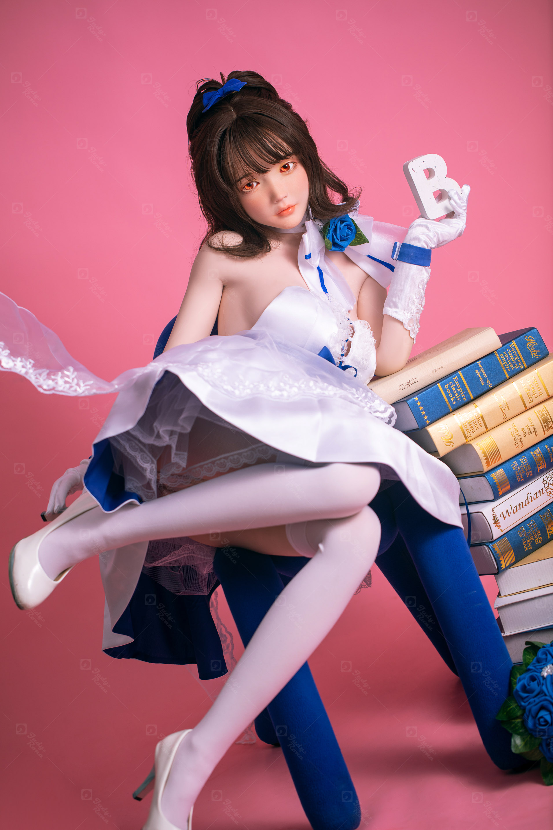 JR | Aria - 4Ft 10(148cm) Japanese Floral Skirt Silicone Sex Doll