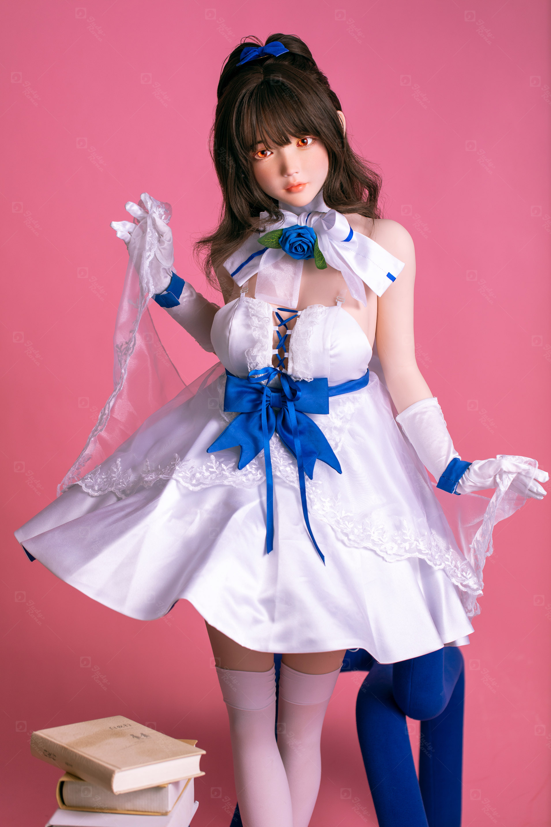 JR | Aria - 4Ft 10(148cm) Japanese Floral Skirt Silicone Sex Doll