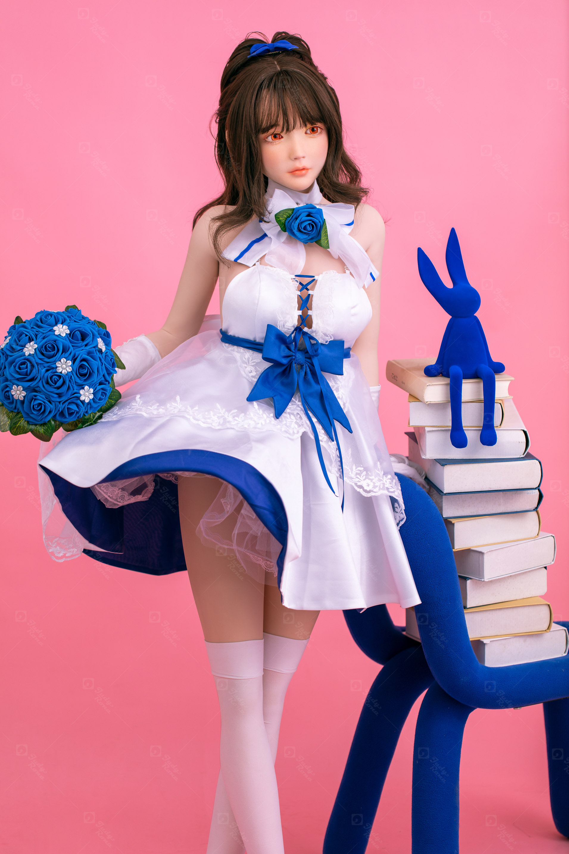 JR | Aria - 4Ft 10(148cm) Japanese Floral Skirt Silicone Sex Doll