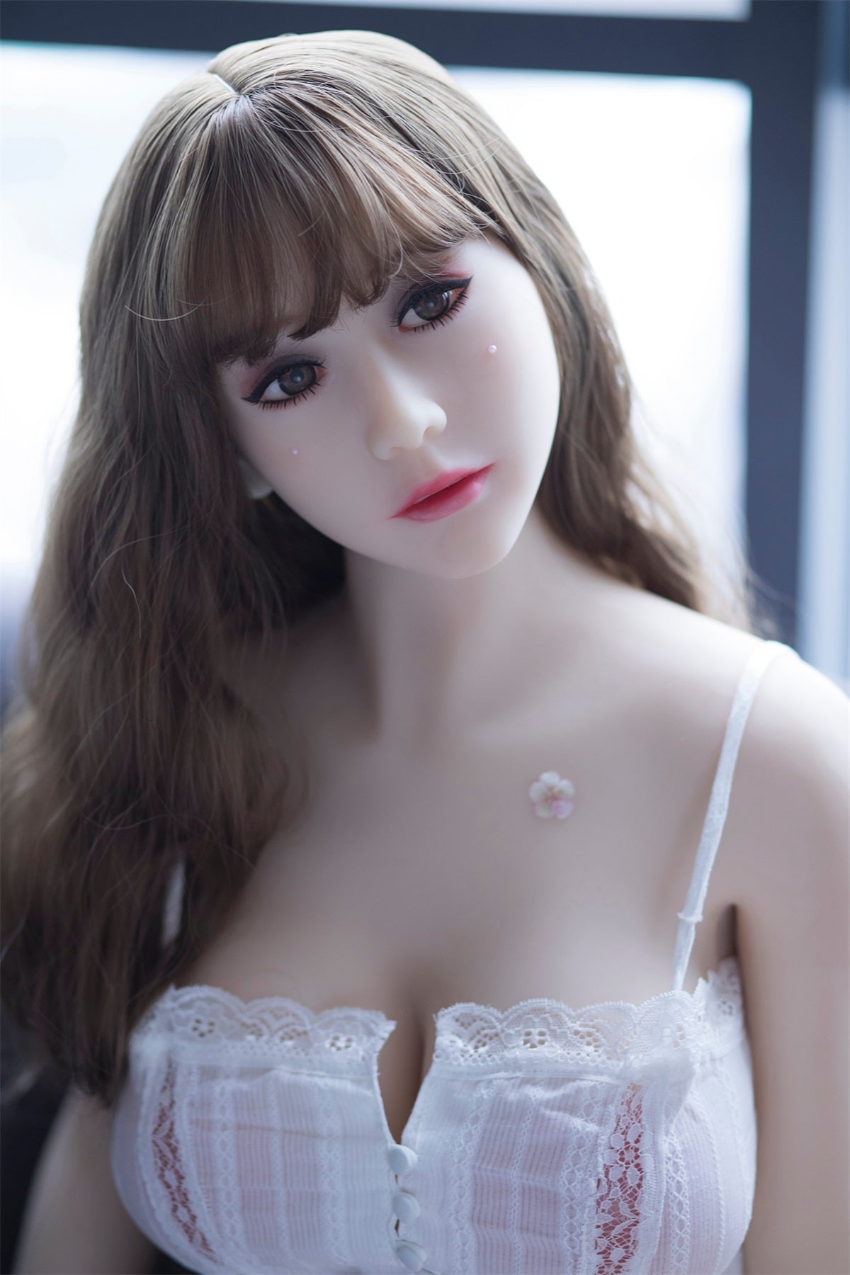 Alva - 5ft 6(165cm) Gentle Style Ultra Real Sex Doll With Blonde Curly Hair-Honeylovedoll