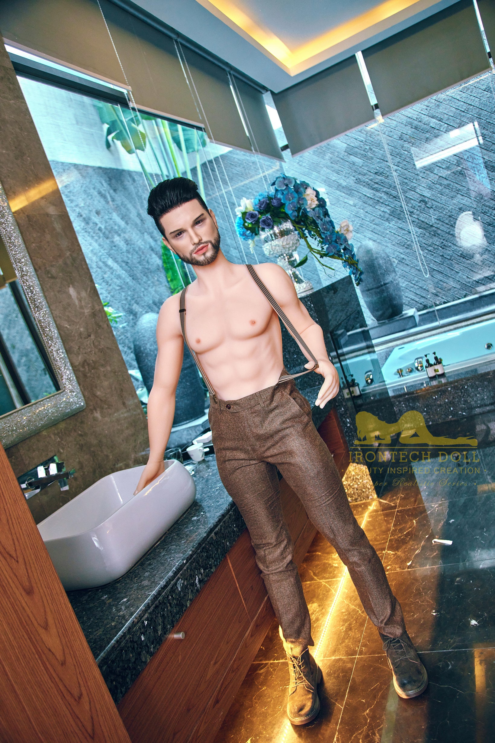 IronTech | Keith - 5Ft 4/162cm Male Sex Doll With Silicone Head-First Love Doll