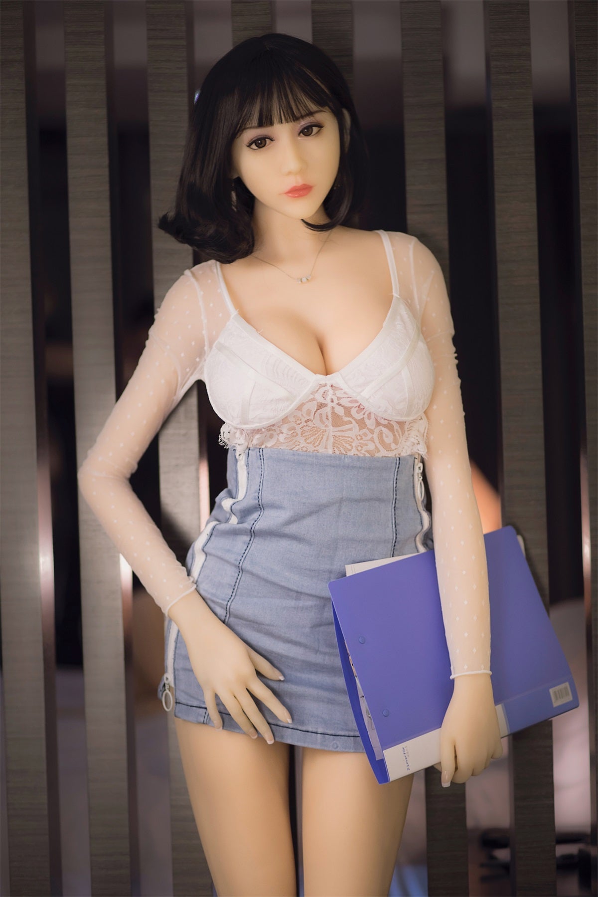 Amber - 5ft 6(165cm) Japanese Style Ultra Real Sex Doll With Black Short Hair-Honeylovedoll