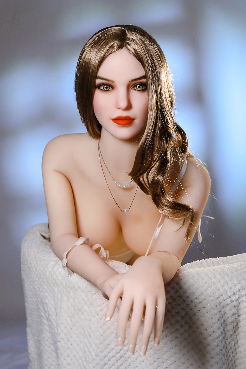 Zion - 165cm (5ft6) Mature Small Breast Sex Doll With Long Curly Hair-Honeylovedoll
