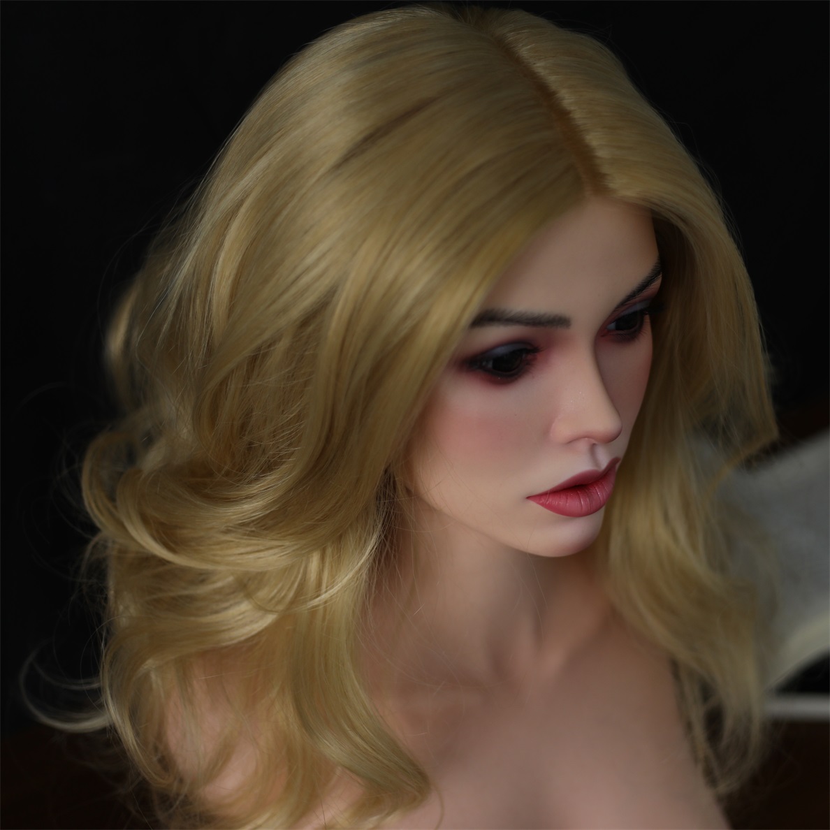 Orange In | Curly Hair Blonde Sex Doll Torso for Men