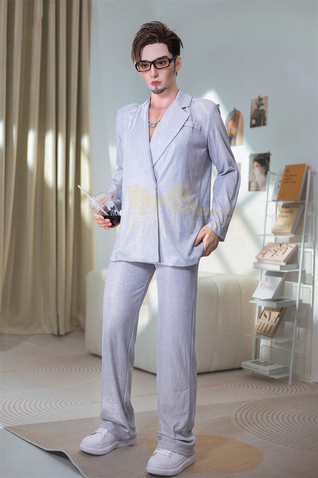 Irontech | John - 5ft7 (170cm) Ebony Silicone Male Sex Doll