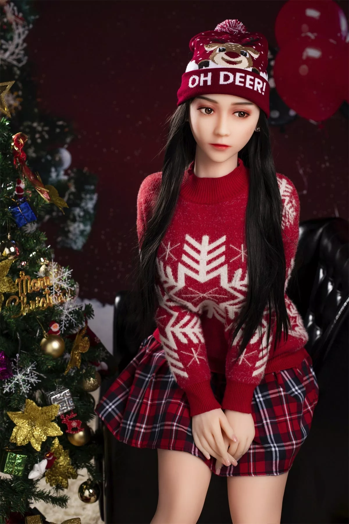 MiMi - 163cm/5Ft 4 Christmas Style Mid Boobs Sex Doll ( In Stock EU)-Honeylovedoll