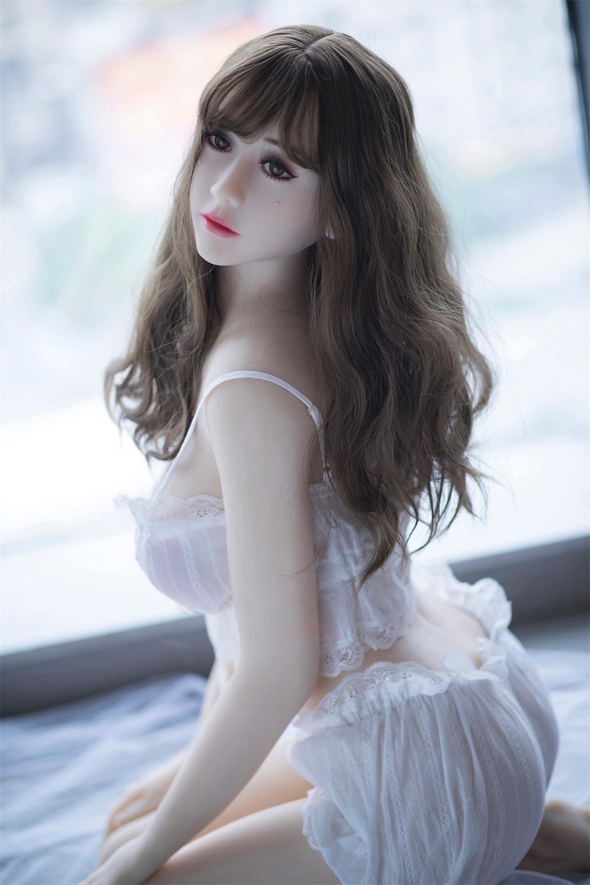 Alva - 5ft 6(165cm) Gentle Style Ultra Real Sex Doll With Blonde Curly Hair-Honeylovedoll