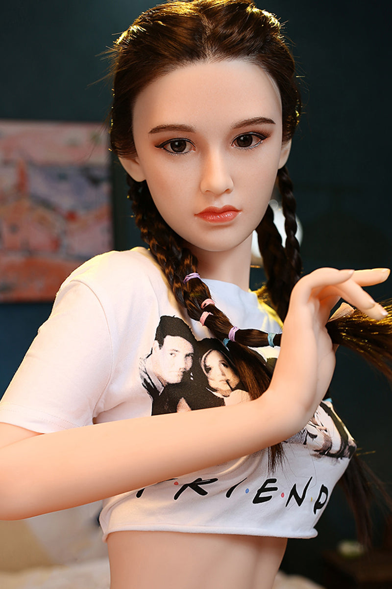 Joyce - 160cm (5ft3) Small Breast Japanese Style Sex Doll With Long Hair ( In stock US)-Honeylovedoll