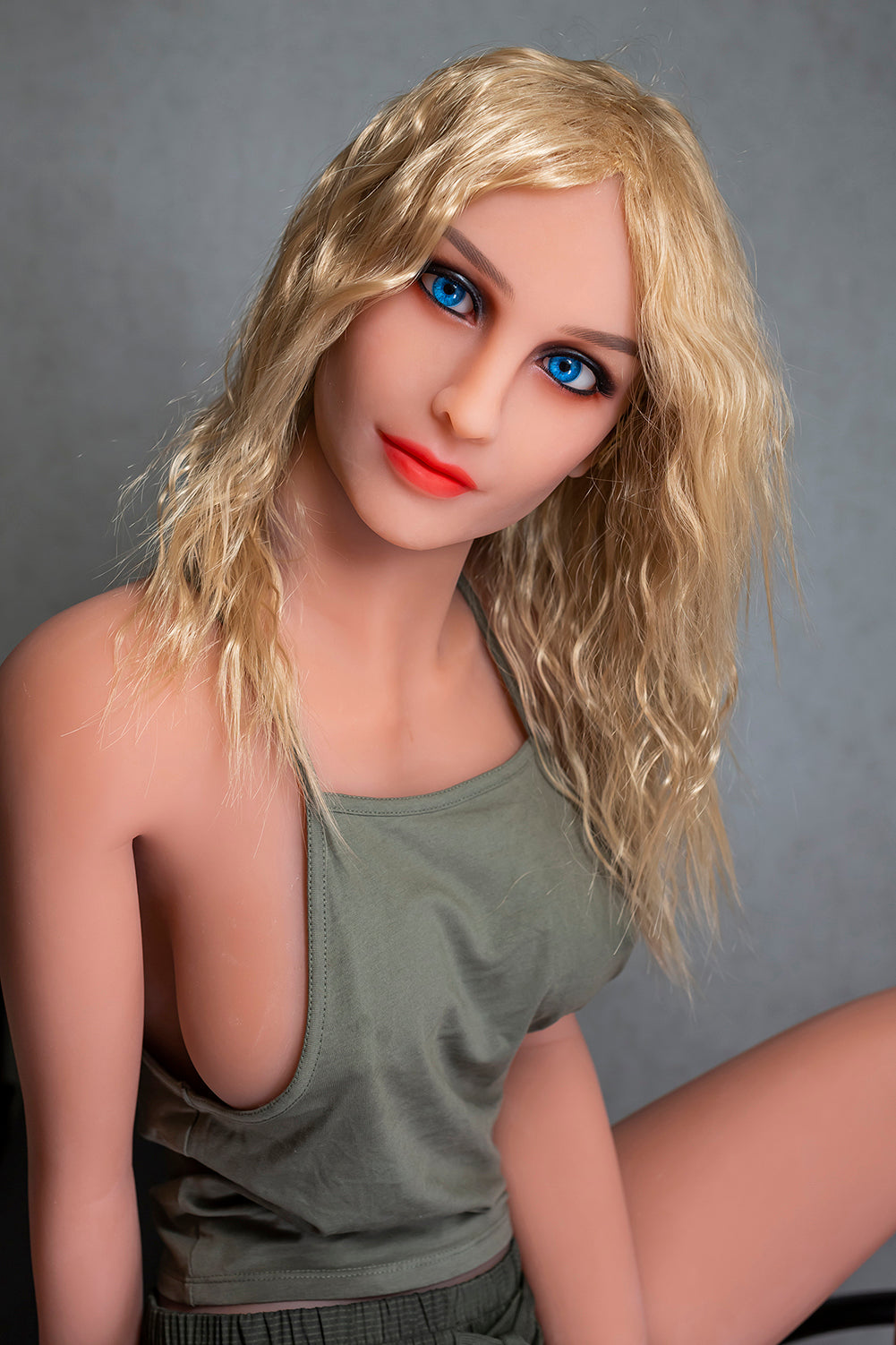 Canna - 166cm (5ft6) Stunning Beautiful Sex Doll With Blonde Curly Hair-Honeylovedoll