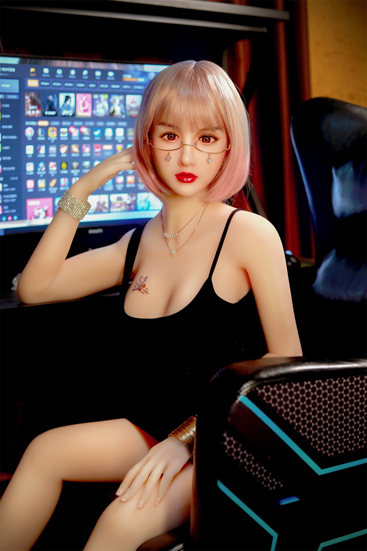 Sylvia - 165cm (5ft6) Big Breasts Gentle Sex Doll With Pretty Pink Hair-Honeylovedoll
