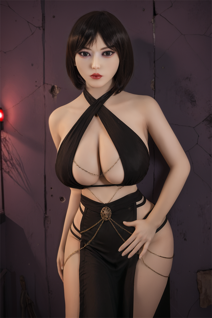 AIBEI | Gail - 4ft12 (153cm) Chubby TPE Sex Doll With Black Lingerie