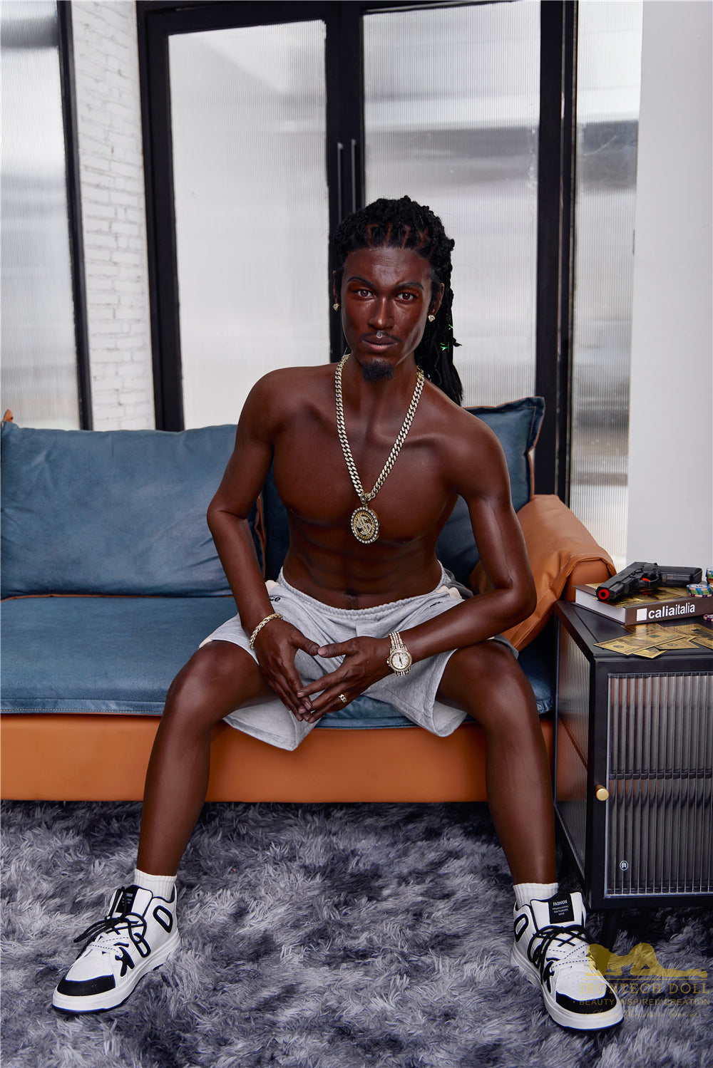 Irontech | Bill Ebony - 5ft7 (170cm) Silicone Male Sex Doll