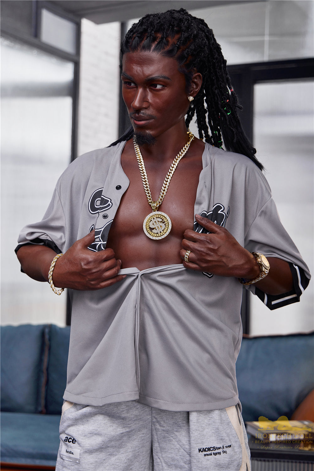 Irontech | Bill Ebony - 5ft7 (170cm) Silicone Male Sex Doll