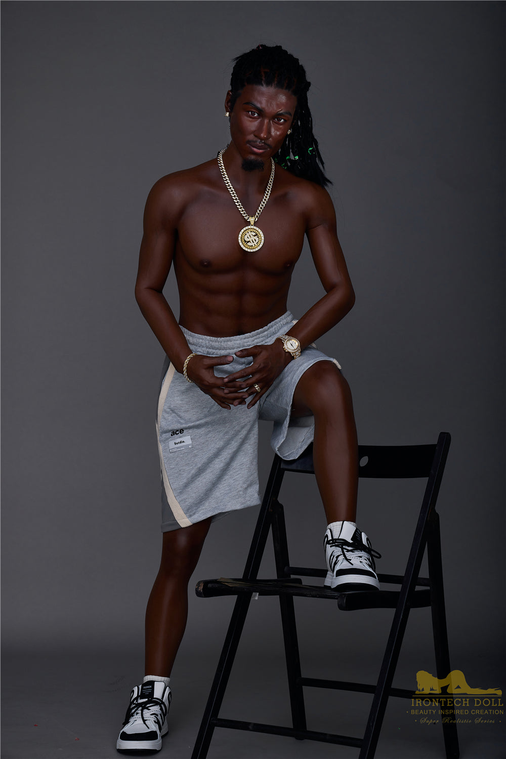 Irontech | Bill Ebony - 5ft7 (170cm) Silicone Male Sex Doll