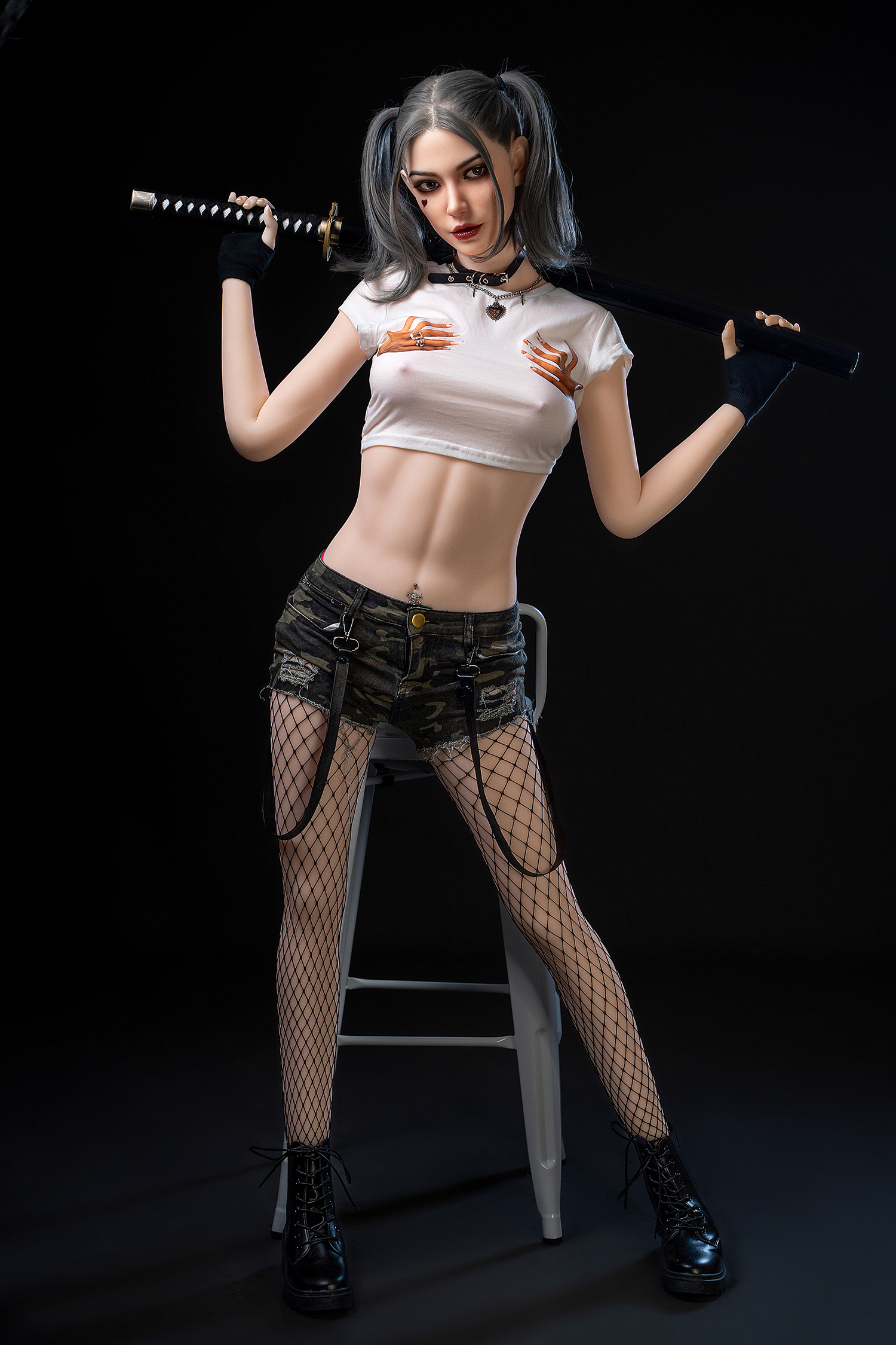 Harley-5ft 8/173cm Movable Jaw Silicone Head Sex Doll (In Stock US)-Honeylovedoll