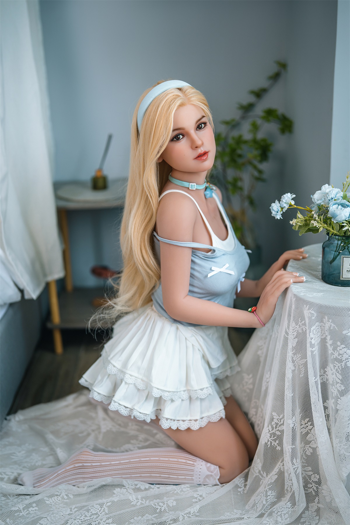 Luna - 4ft10(148cm) Movable Jaw Silicone Head Sex Doll 