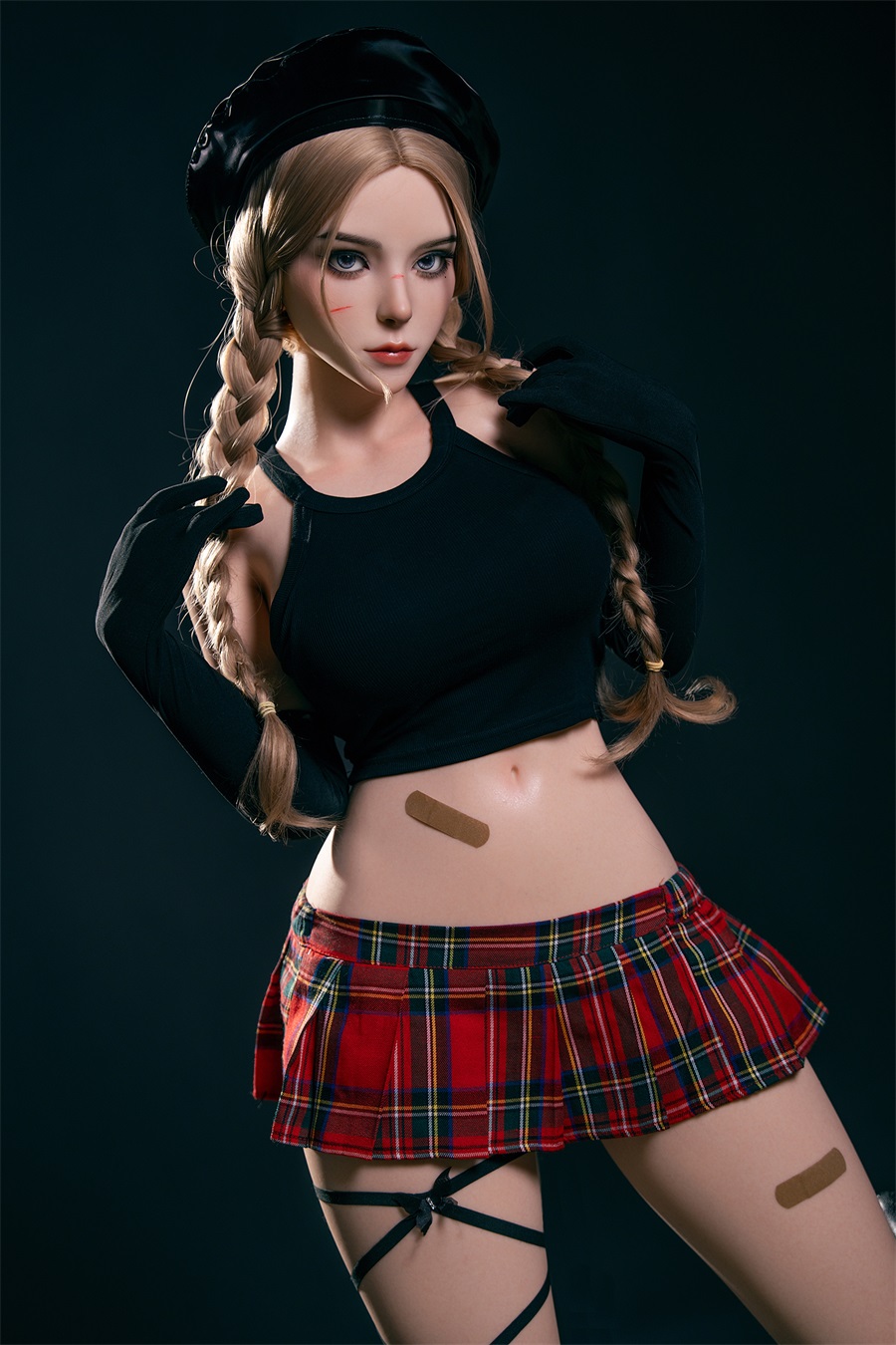 Lydia - 5ft 5/164cm Blonde Braided Silicone Sex Doll