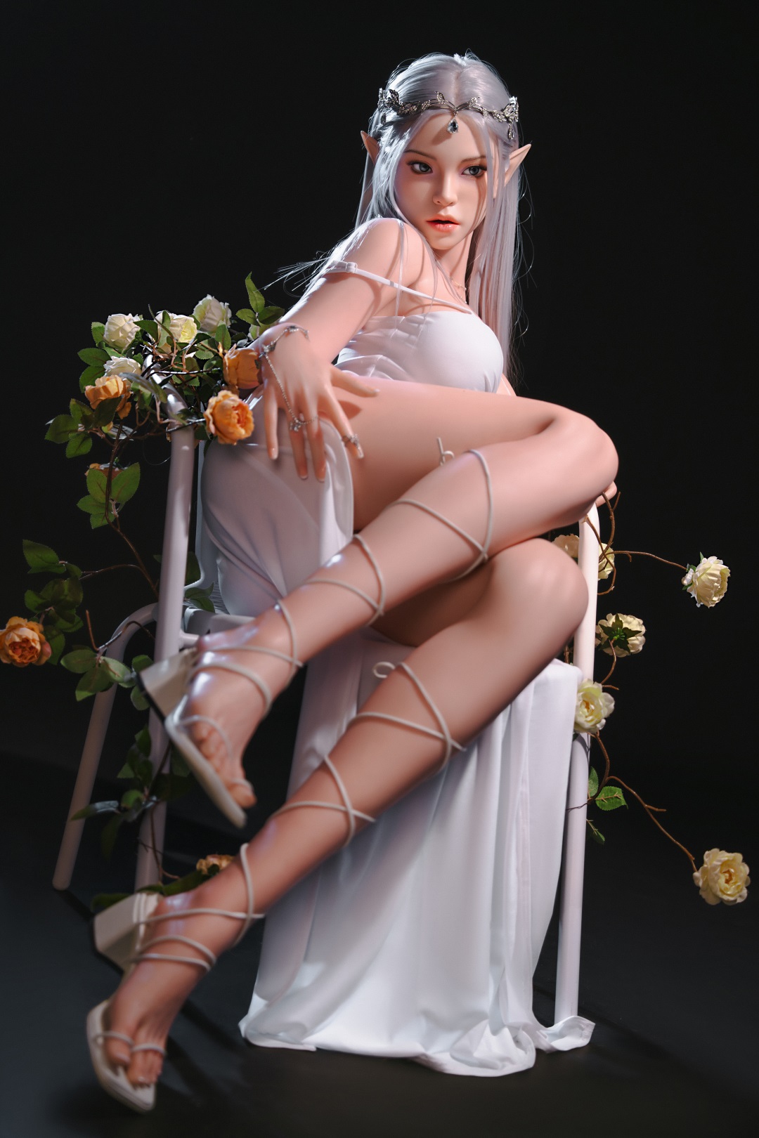 Top Fire丨Angela - 5ft5/165cm D-cup elf Movable Jaw Silicone Sex Doll