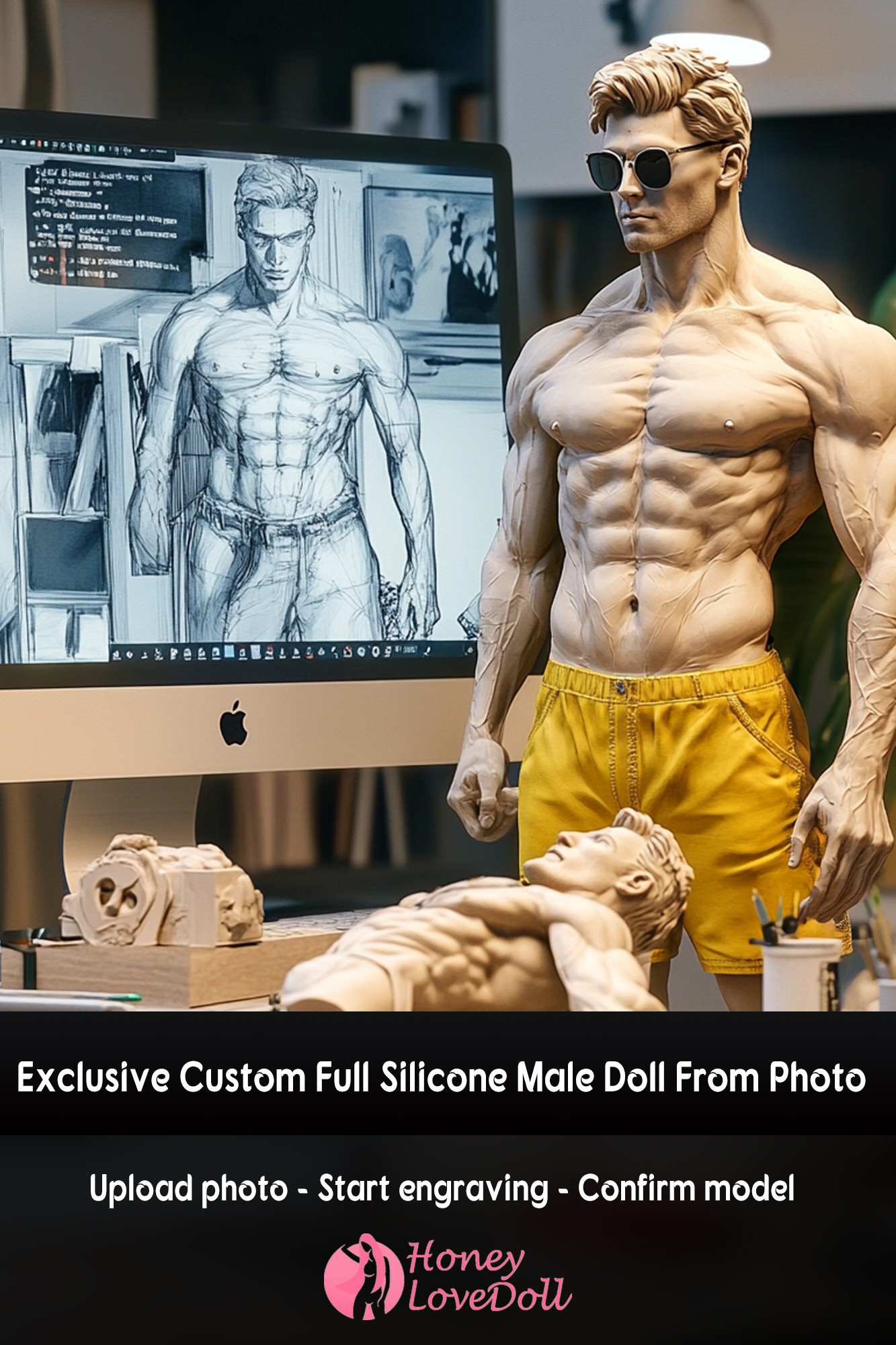 Customize Male Full Silicone Doll From Photo