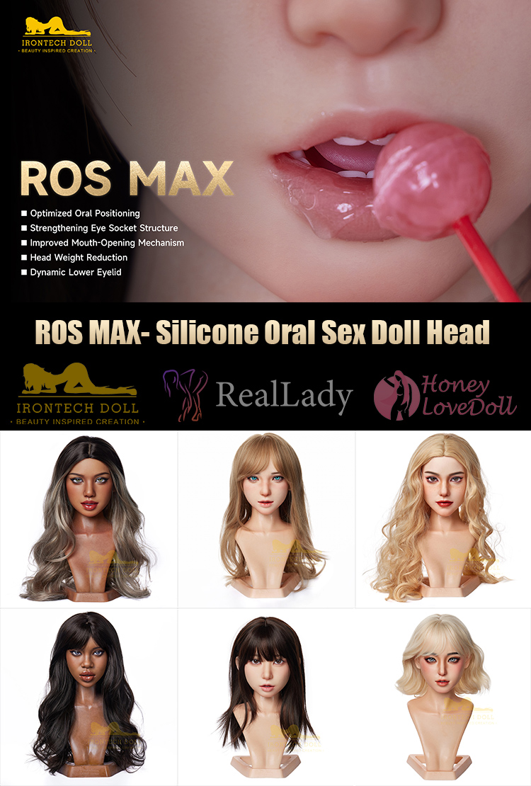 RealLady+Irontech丨ROS MAX- Silicone oral sex doll head