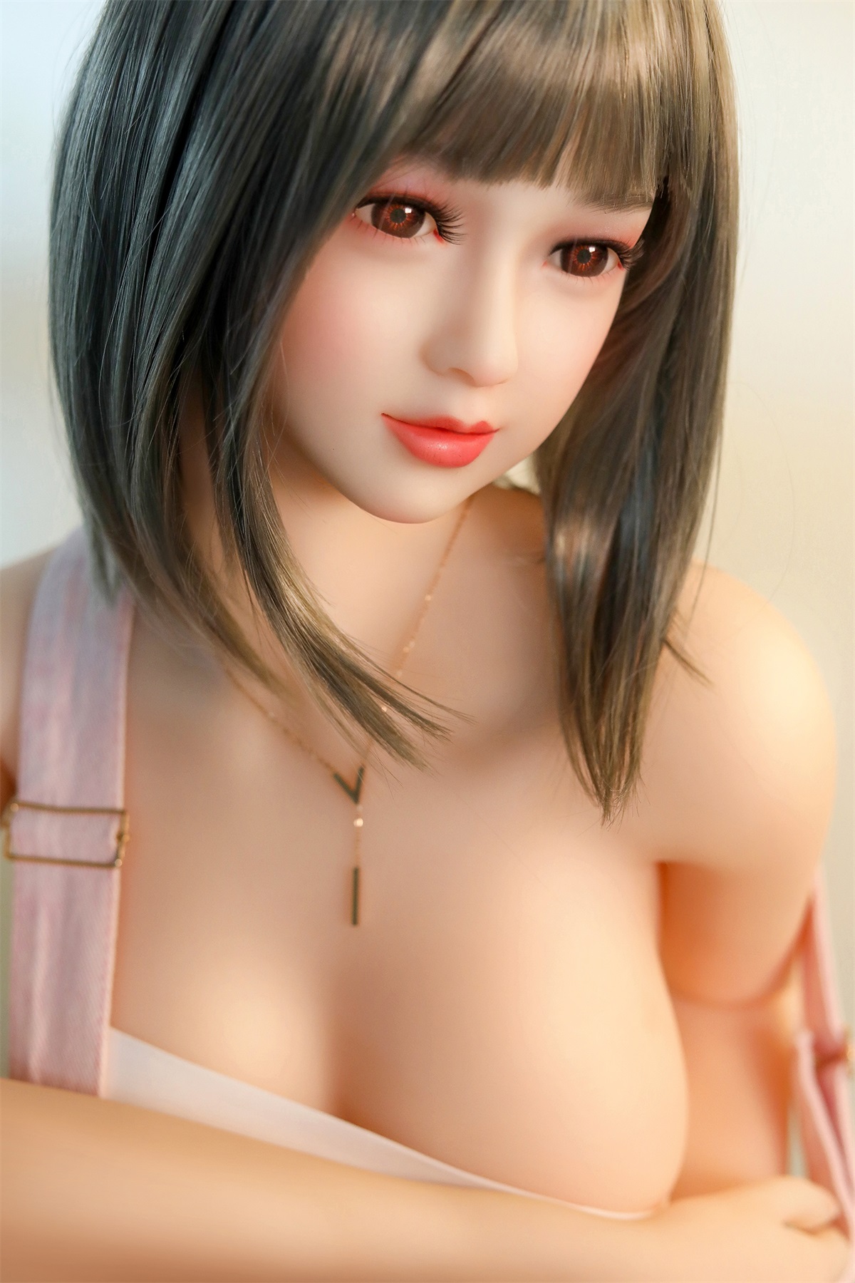 Pag- 160cm (5ft3) Small Breast Japanese Style Sex Doll With Blonde Straight Hair-Honeylovedoll