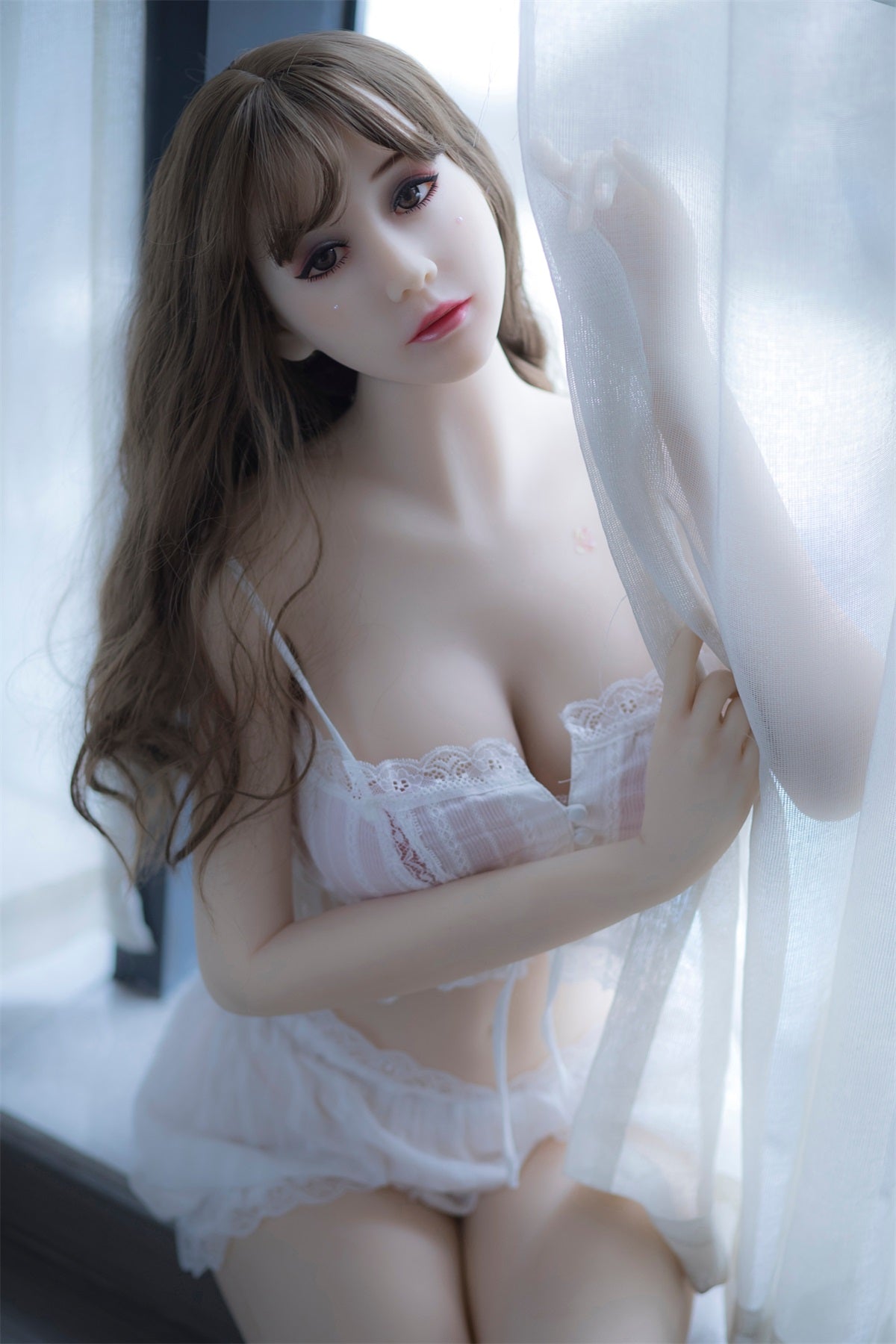 Alva - 5ft 6(165cm) Gentle Style Ultra Real Sex Doll With Blonde Curly Hair-Honeylovedoll