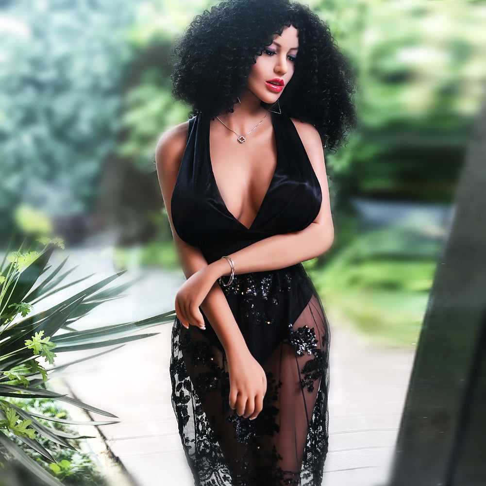 Erica - 158cm (5ft2) Big Breasts Life-Like Sex Doll With Pretty Afro Hair-Honeylovedoll