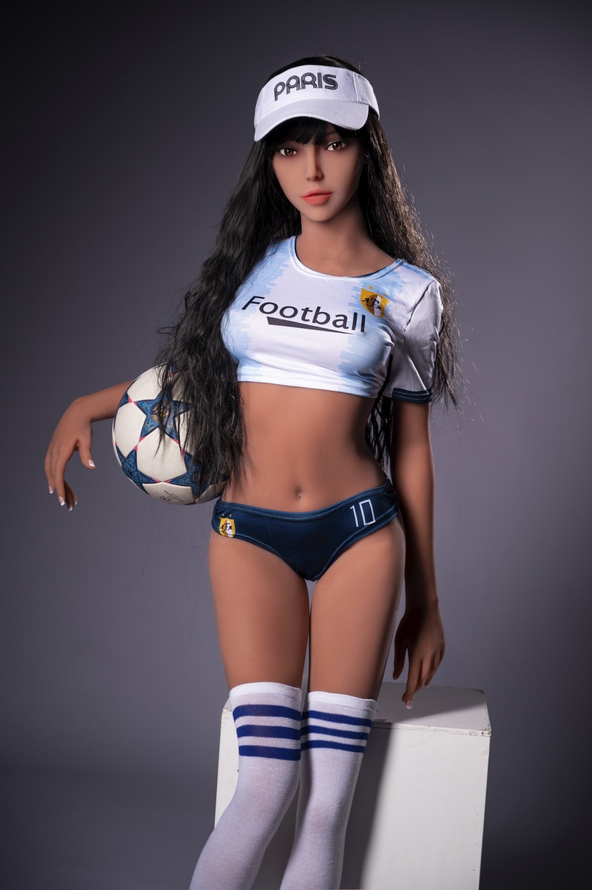 Mais - 5ft 5(166cm)  Cute Small Breast Football Girl Real Sex Doll With Long Hair-Honeylovedoll