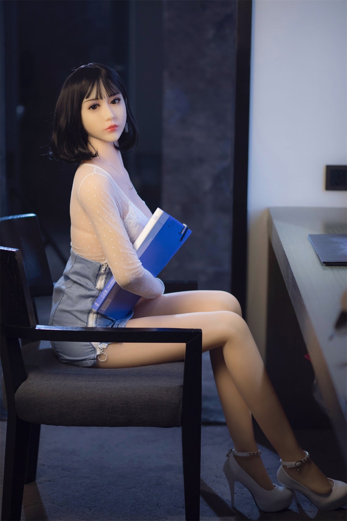 Amber - 5ft 6(165cm) Japanese Style Ultra Real Sex Doll With Black Short Hair-Honeylovedoll
