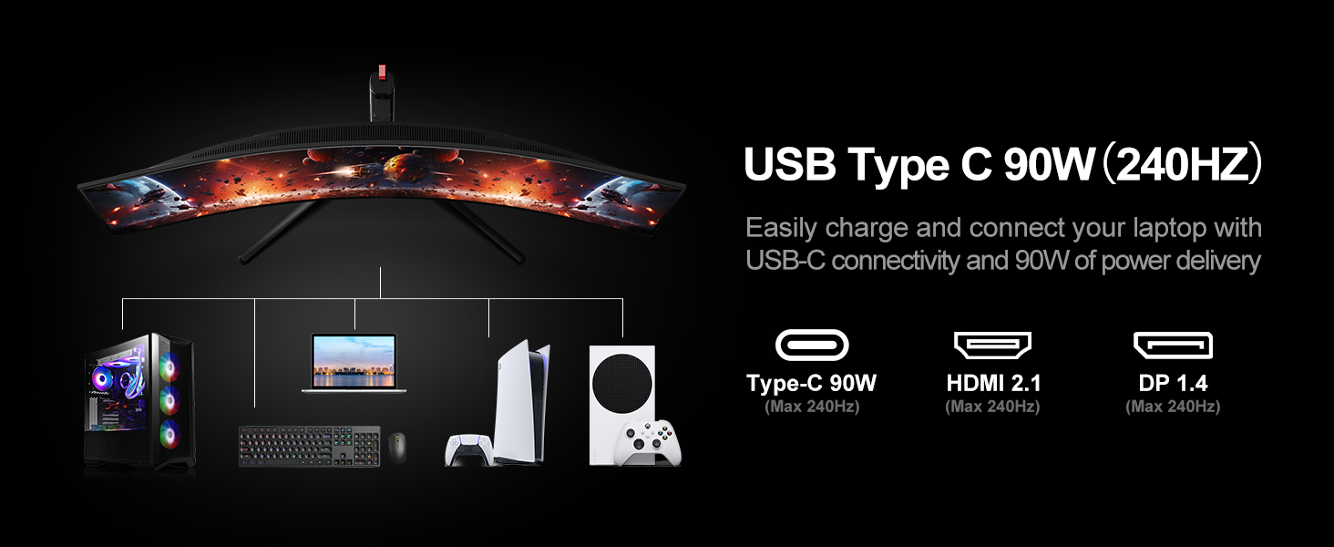 monitor ultrawide curved gaming 49 inch oled 5k pc desktop larger widescreen display