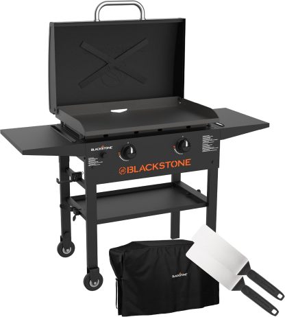 Blackstone 2450AZ 28" Omnivore Griddle Bundle with Soft Cover and Two Spatulas