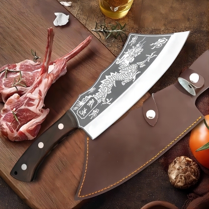 ⏰Промоция от последния ден 50% ОТСТЪПКА Версия от титаниева стомана Black Dragon Knife