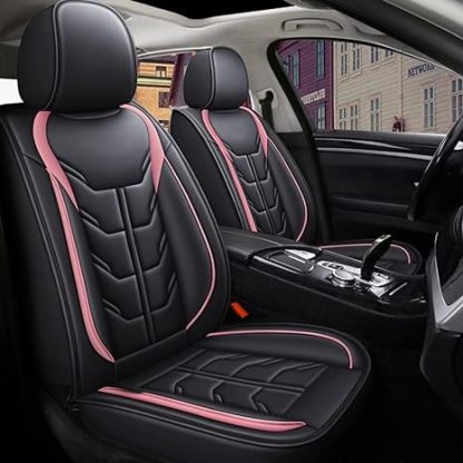 URINOVET GM 2017, 2018 Husă scaun auto 5 scaune față și spate Husă scaun piele impermeabilă și rezistentă la uzură (set complet de cafea cu perne)